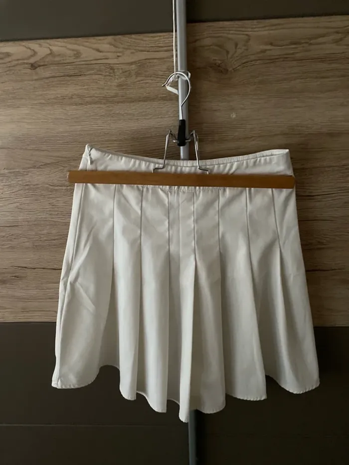Jupe plissée blanche taille S