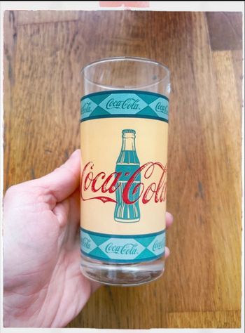 #007 Verre rétro Coca Cola