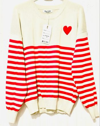 Joli Pull élégant à rayures