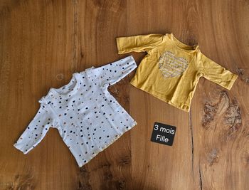 Lot de tee-shirts manches longues bébé fille