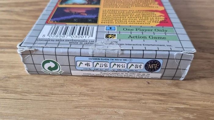 Jeu Le Roi Lion Sega Game Gear GG Complet pal euro Cib - photo numéro 3