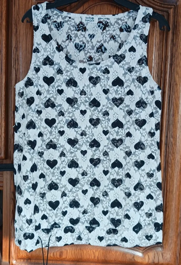 Tee-shirt motif cœur taille unique molle bracken