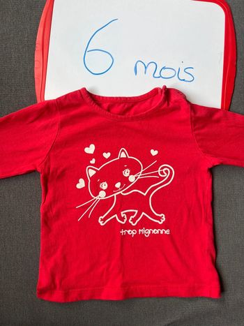 Teeshirt manches longues 6 mois