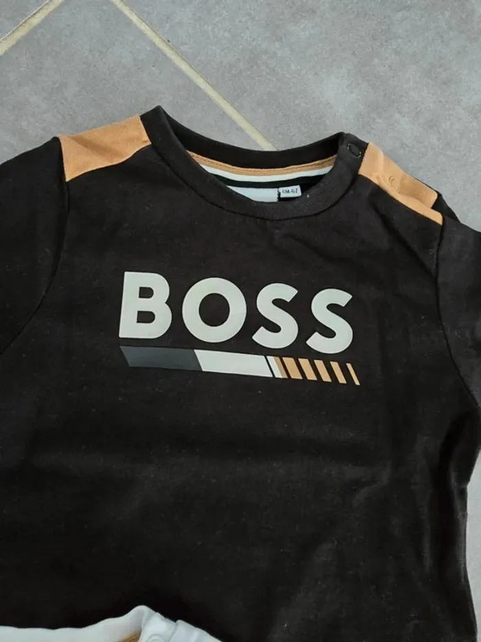 Lot de 2 tee shirts manches longues BOSS - photo numéro 3