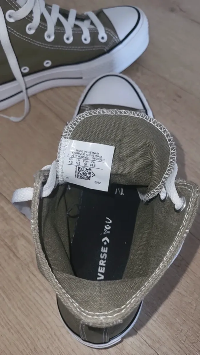 Converse montante Chuck Taylor plateforme - photo numéro 5