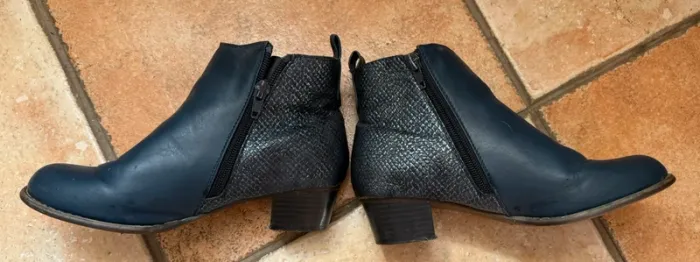 Bottines bleu marine taille 35 ki.te.toi - photo numéro 3
