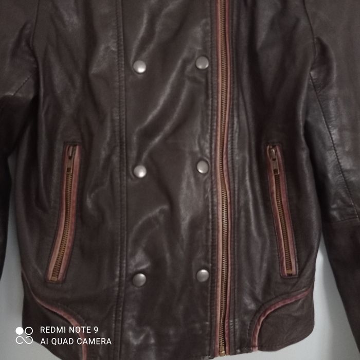 Blouson en cuir marron t38 Kookaï - photo numéro 8
