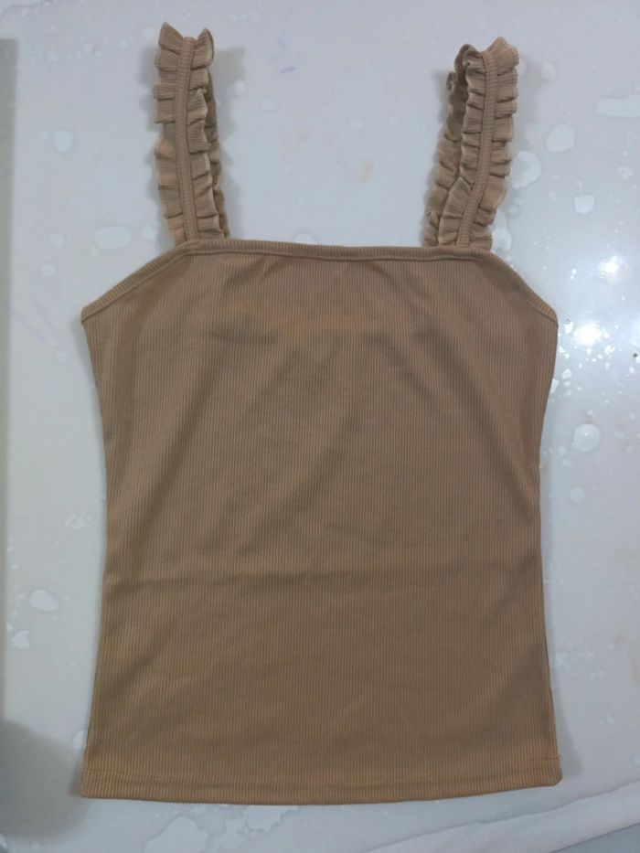 Débardeur camel comme neuf taille M - photo numéro 2