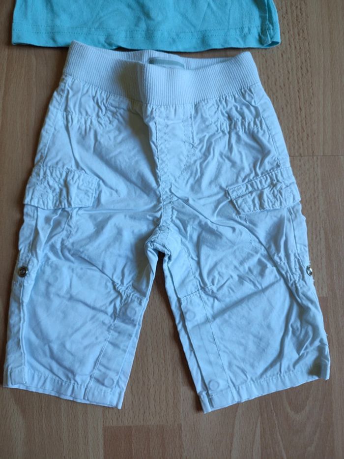 Lot tenue pantalon léger + t-shirt manches courtes Kimbaloo en 1M - photo numéro 2