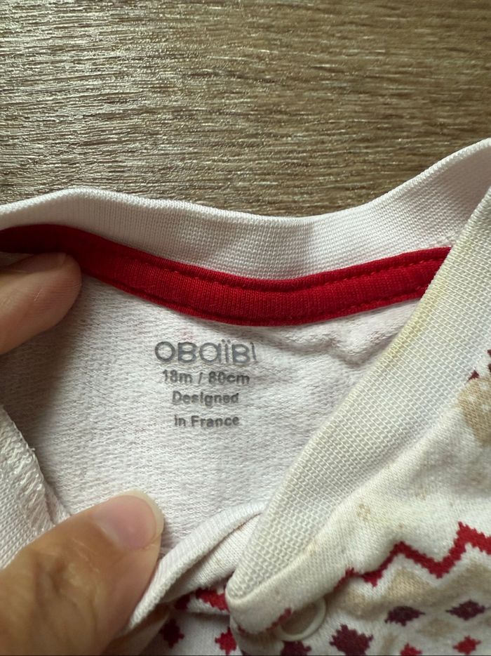 Pyjama de Noël obaibi 18 mois 80 cm - photo numéro 2