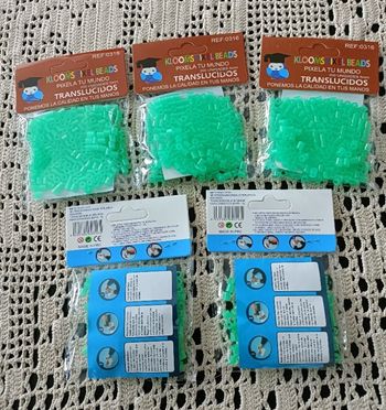 1000 perles à repasser de couleur menthe