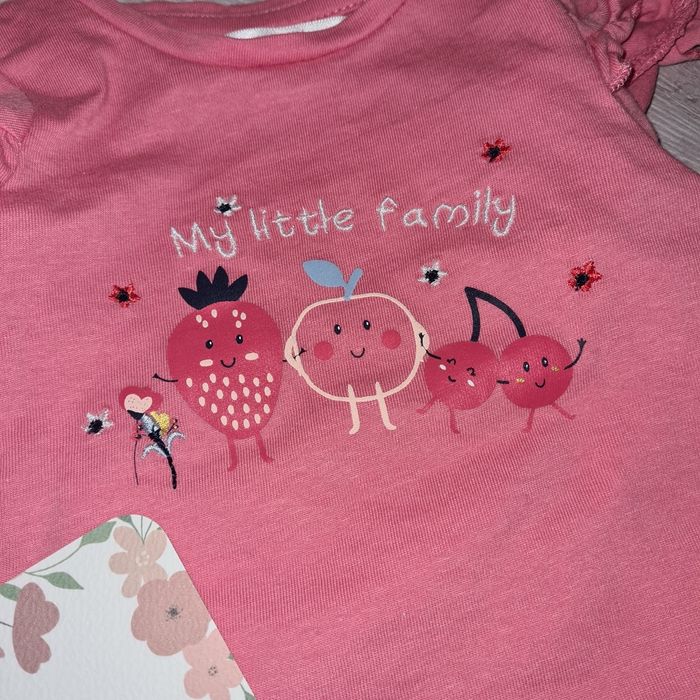 T-shirt fille 3 mois mes petits cailloux - photo numéro 3