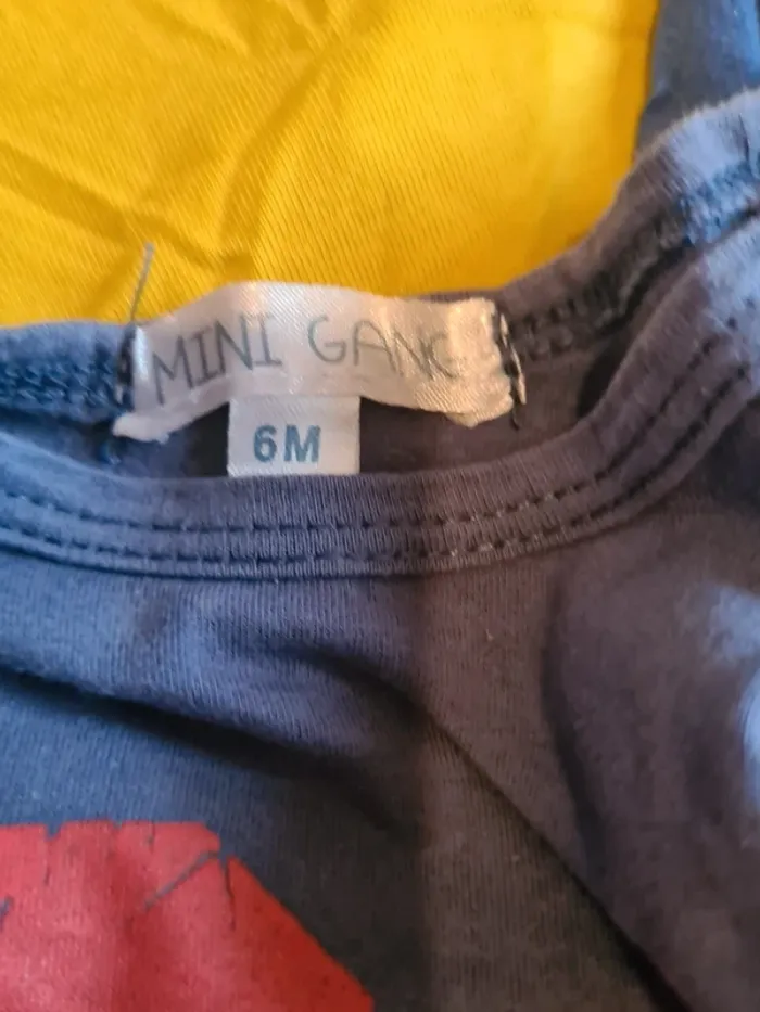 Lot tee-shirt manches longues 6 mois - photo numéro 5
