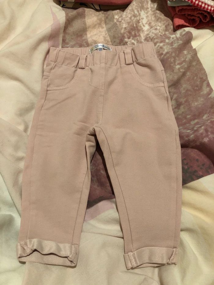 Lot pantalons bébé fille 12 mois - photo numéro 7