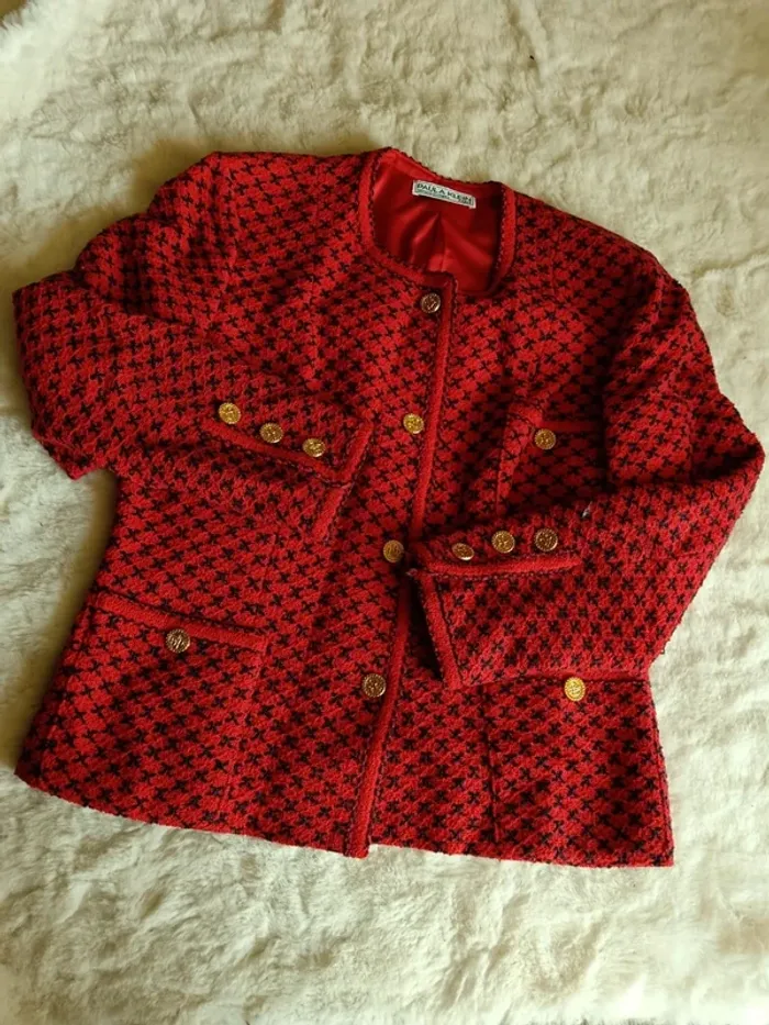 Veste tweed vintage Paula Klein