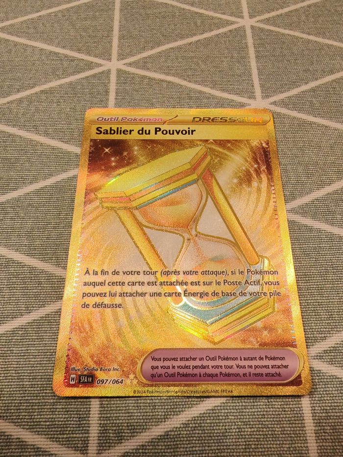 Carte pokémon gold sablier du pouvoir 097 fable nébuleuse