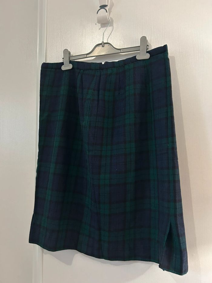 Jupe écossaise en laine vintage - photo numéro 5