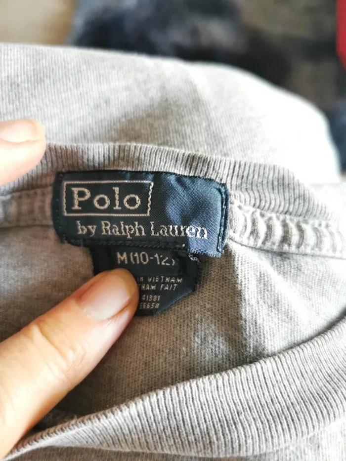 Tee shirt gris ralph Lauren - photo numéro 3