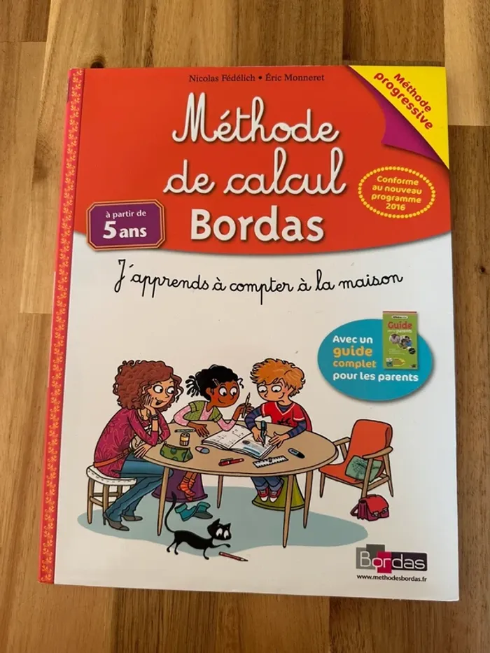 Livre méthode calcul bordas 5 ans