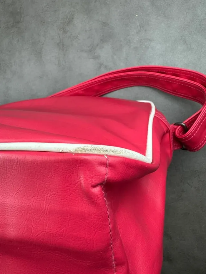 Messenger Bag Adidas Vintage Rose Fuchsia Y2k 00’s - photo numéro 13