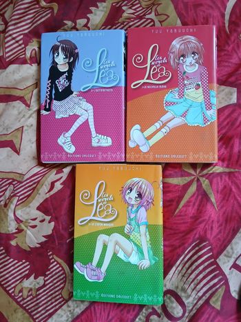 Lot de 3 tomes du manga "Les secrets de Léa"