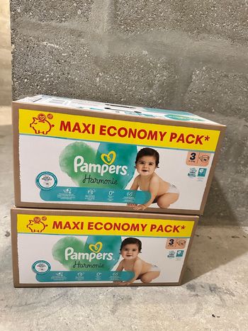 2 cartons Pampers harmonie Taille 3