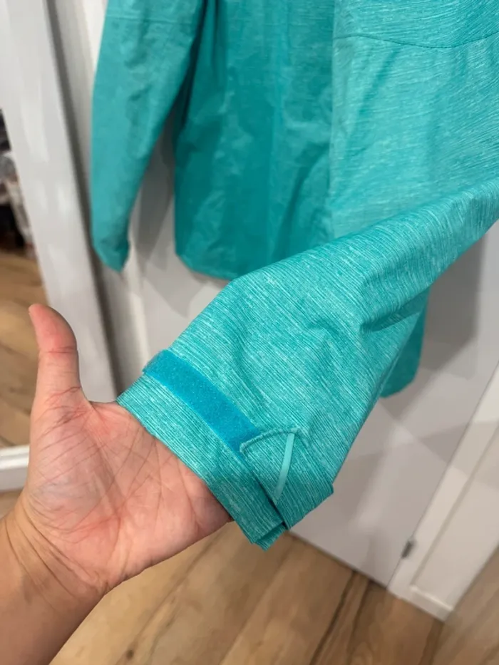 Veste imperméable bleu turquoise Quechua taille L - photo numéro 5