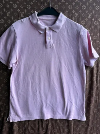 Polo rose taille L 100% coton
