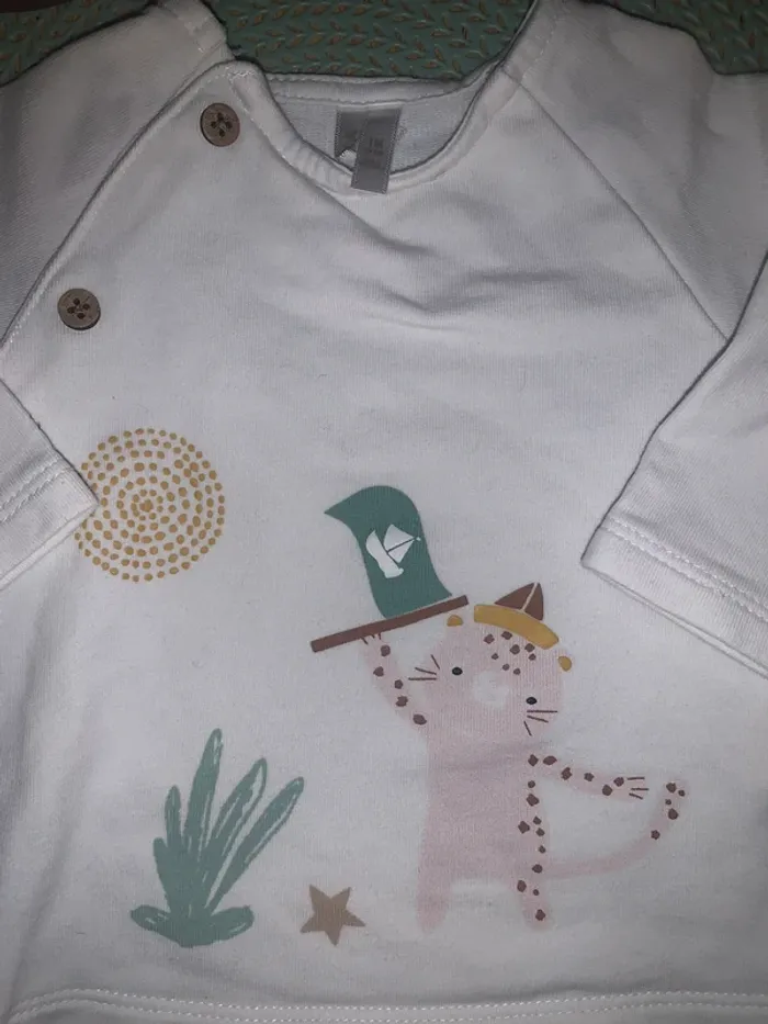 T-shirt manches longues orchestra 1 mois - photo numéro 3