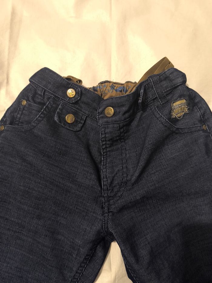 Pantalon velours côtelé bleu marine Sergent Major T 10 ans - photo numéro 3