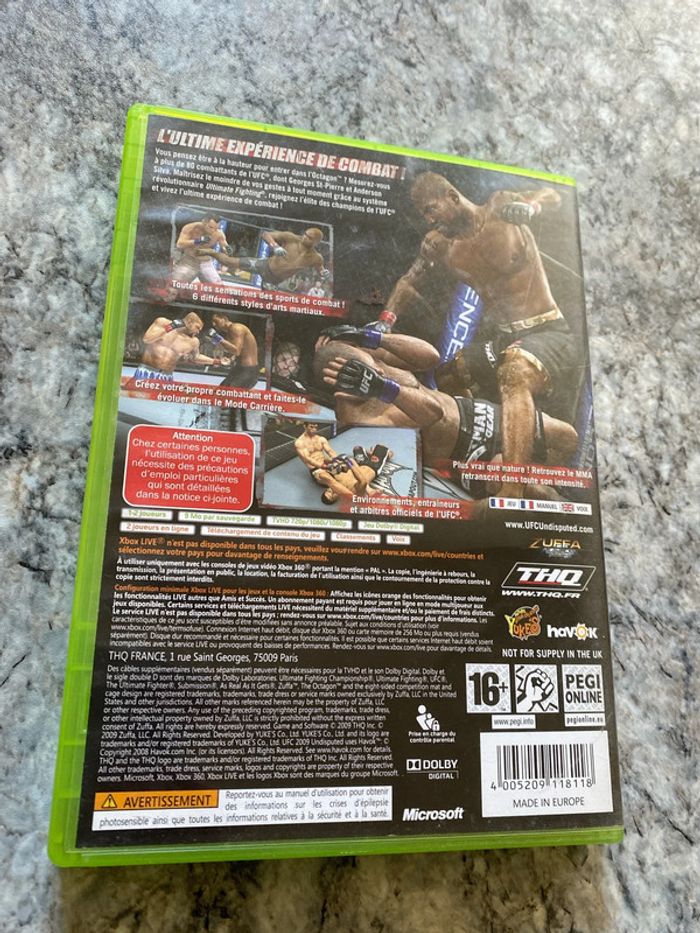 ufc 2009 undisputed Xbox 360 - photo numéro 3