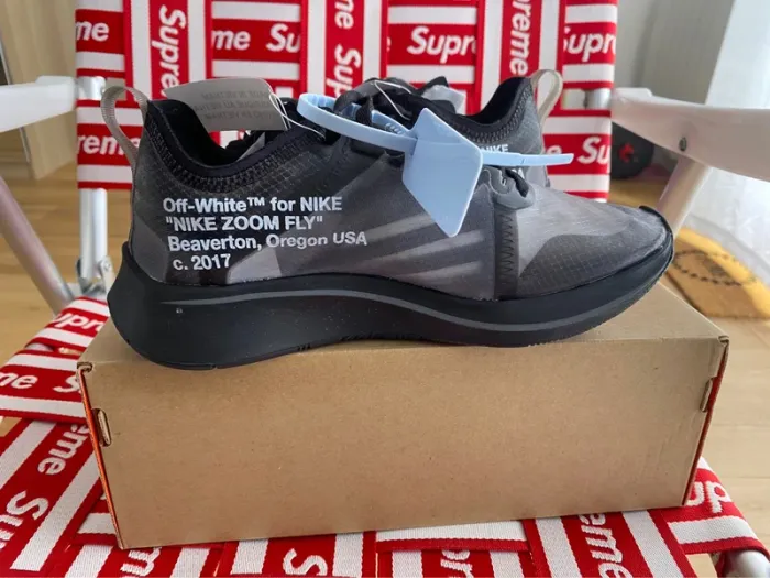 Nike off white zoom fly black - 37,5 - neuf - photo numéro 12
