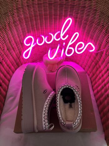 UGG plate-forme beige