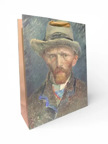 Sac cadeau Mikirei Autoportrait Van Gogh 32 x 42 x 11,5 cm Neuf