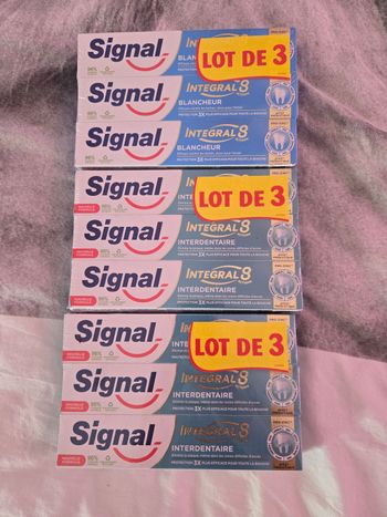 9 dentifrices signal neufs