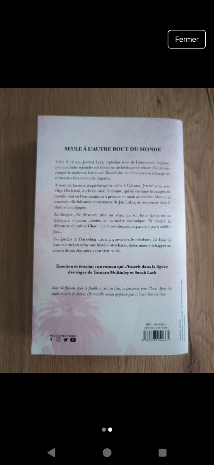 Livre seule à l'autre bout du monde Kate mcalistair. - photo numéro 2