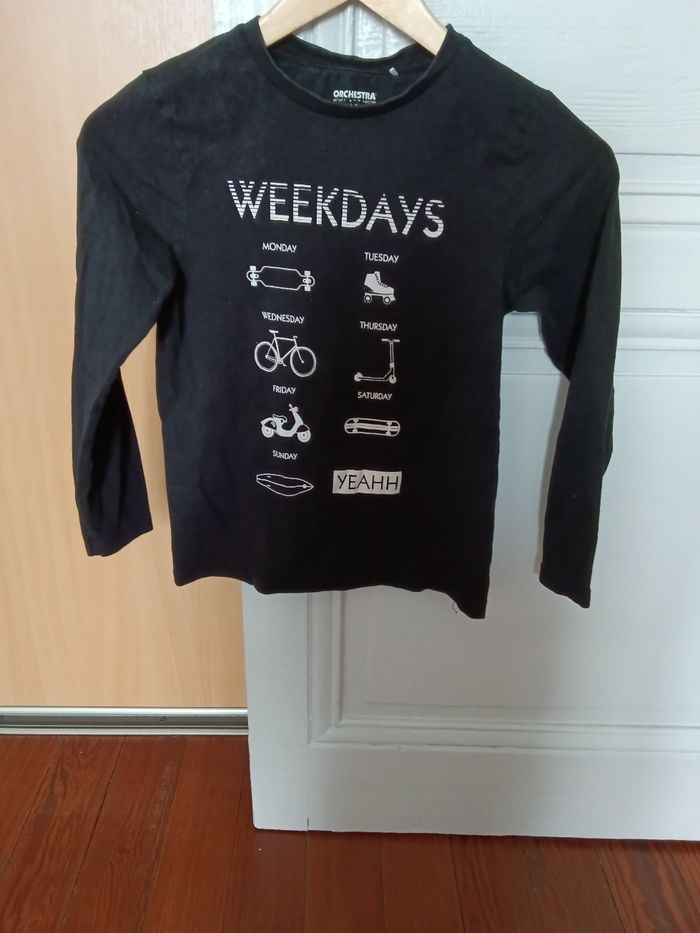 Tee-shirt orchestra noir et blanc