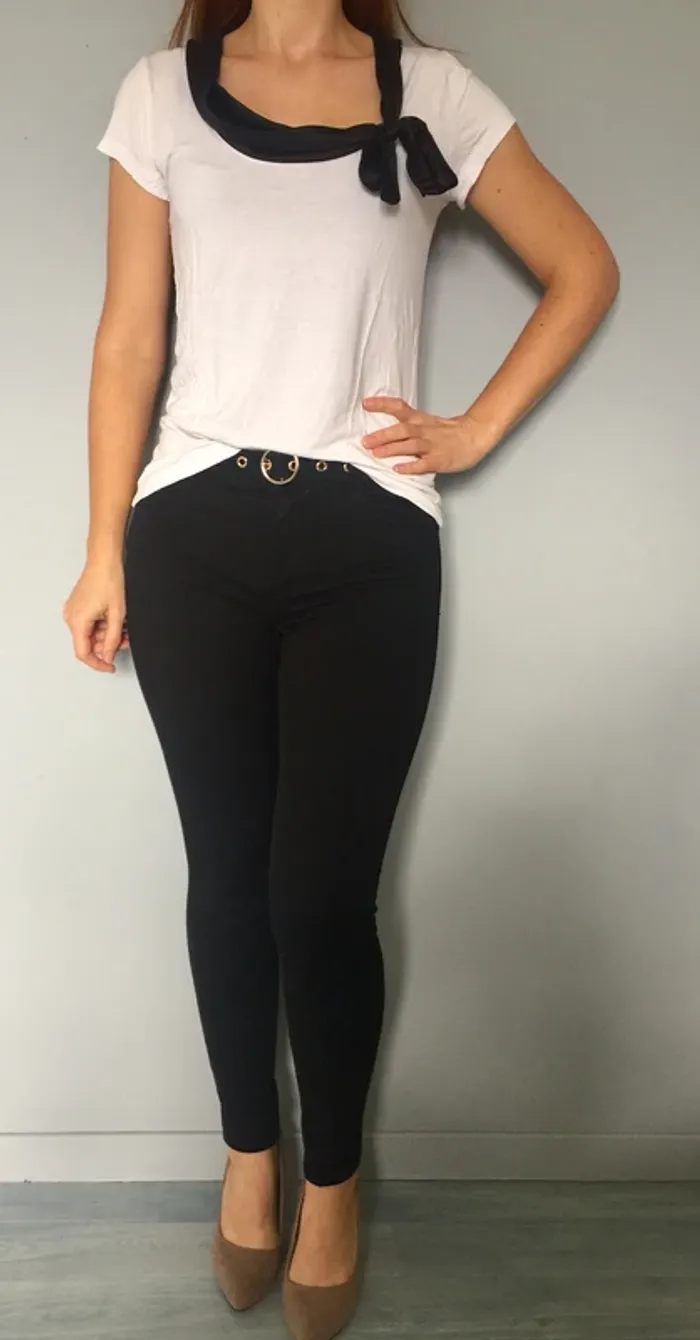 Tee shirt blanc et noir