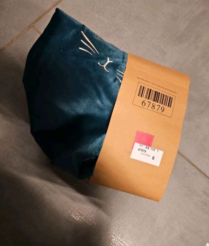 Sac chat velour - photo numéro 2