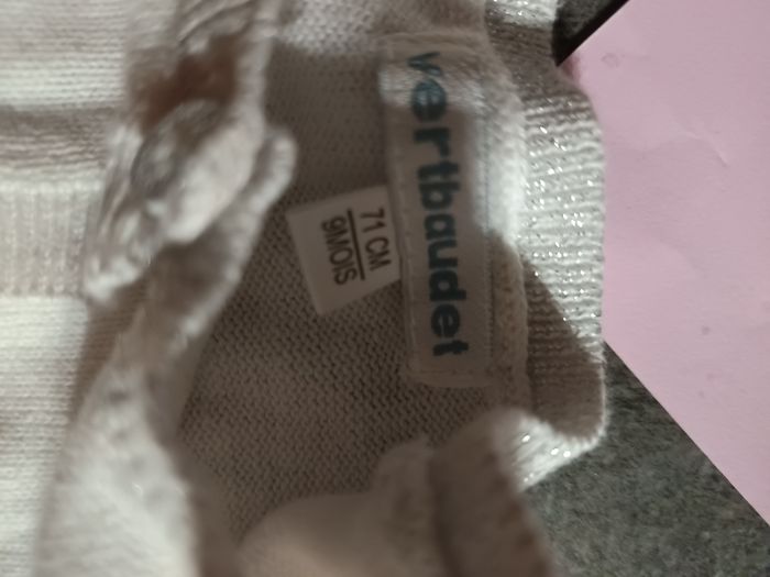 Gilet court blanc 9 mois - photo numéro 4