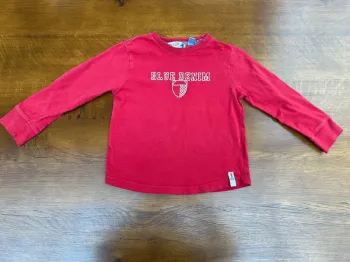 T-shirt manche longue Okaidi rouge 5 ans