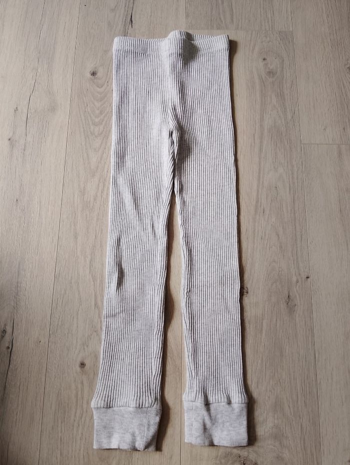 Legging côtelé gris tao 8 ans