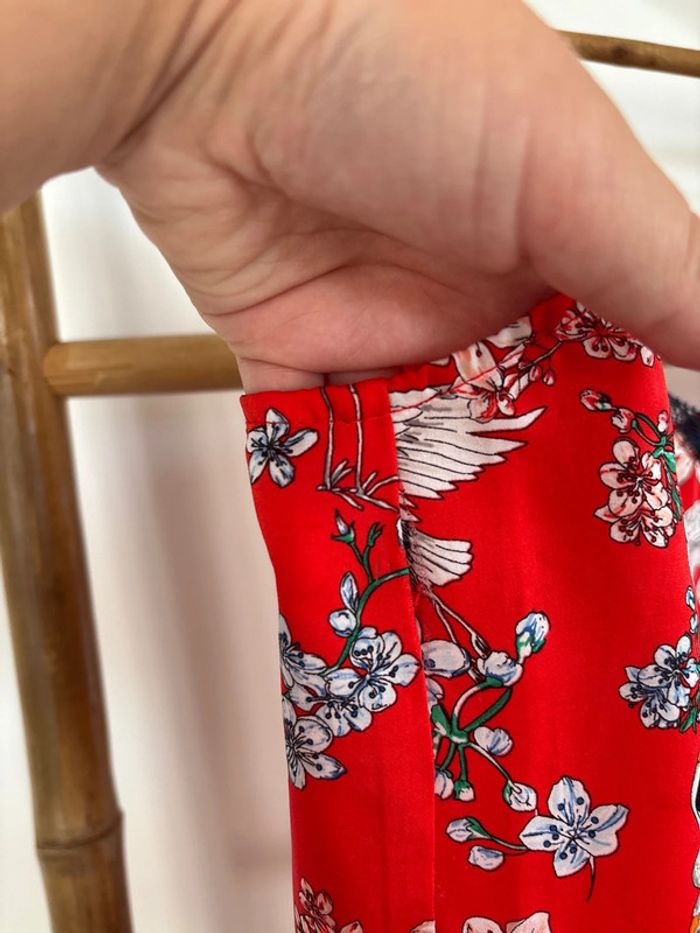 Débardeur rouge à motifs Promod taille S - photo numéro 4