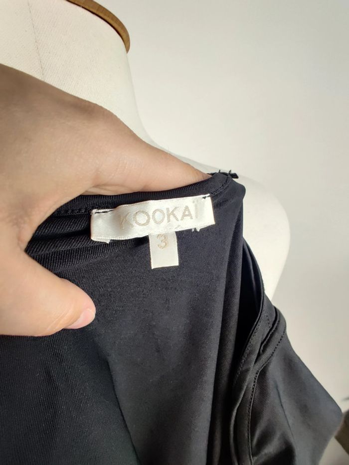 Haut noir épaules dénudées Kookai L - photo numéro 3