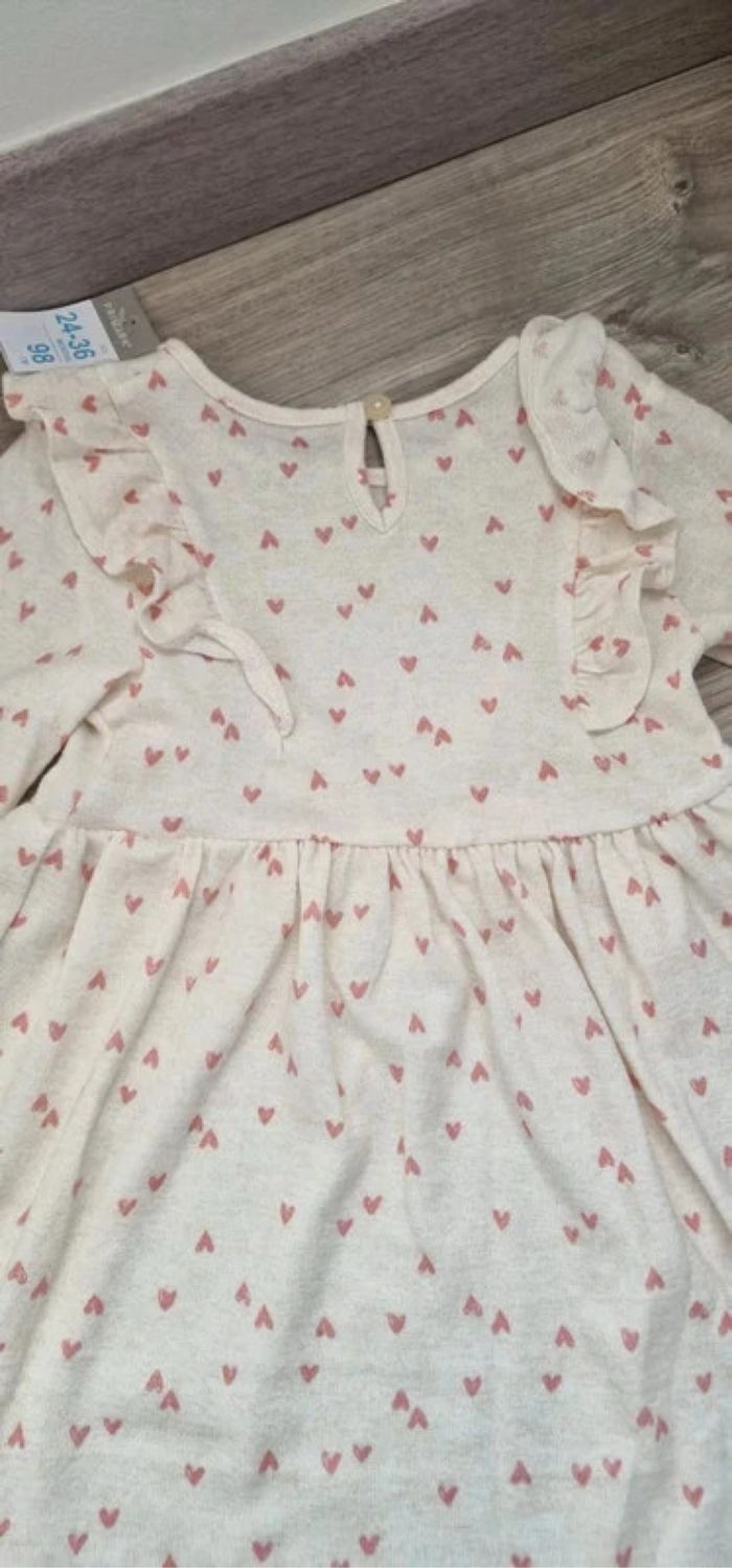 Robe blanche imprimés coeurs - photo numéro 4