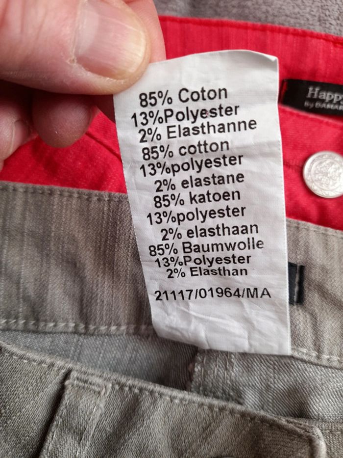 Pantalon 3/4 rouge T36 Damart Happy D - photo numéro 4