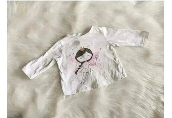 Tee-shirt bébé fille manches longues 3 mois dessin fée