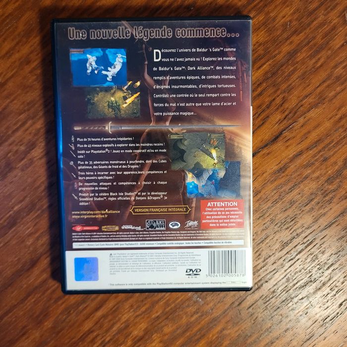 Baldur's Gate Dark Alliance PlayStation 2 ps2 - photo numéro 4