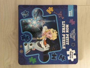 Livre puzzle reine des neiges