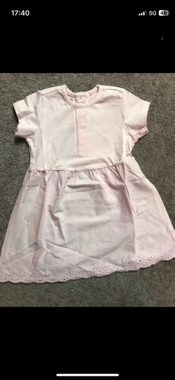 Robe d’été bébé rose Benetton 6-9 mois